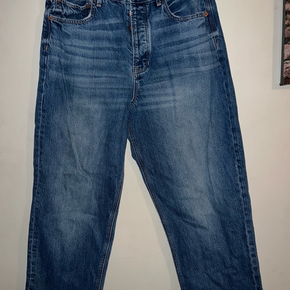 American Eagle Outfitters Classic Blue Straight Leg Jeans